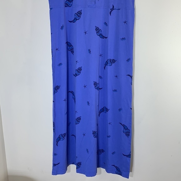 NWT. Zip Code Medium Cotton Sea Shell Print Maxi Dress. - Picture 5 of 8